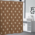 Happy Labrador Retriever Pattern Print Shower Curtain