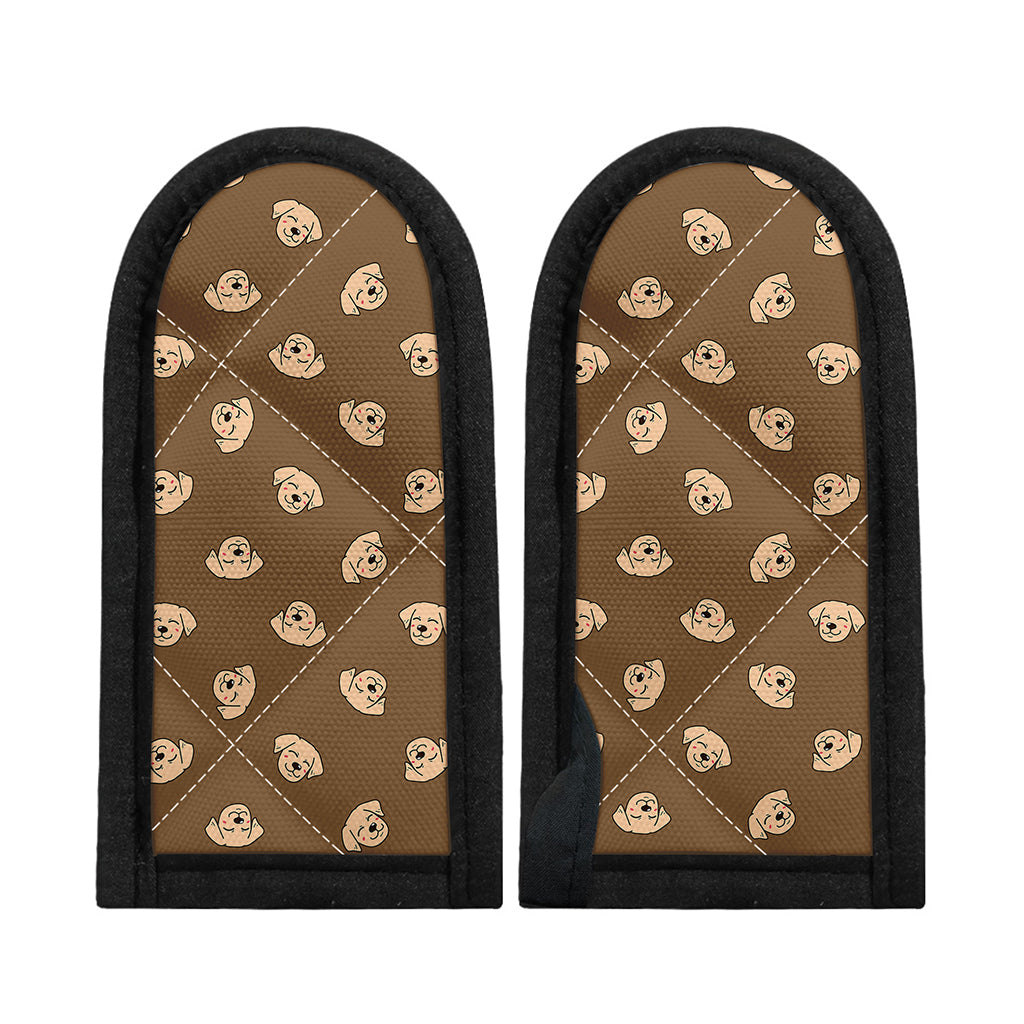 Happy Labrador Retriever Pattern Print Skillet Handle Cover
