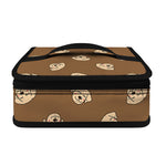 Happy Labrador Retriever Pattern Print Small Lunch Bag