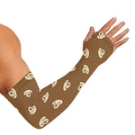 Happy Labrador Retriever Pattern Print Sun Protection Arm Sleeves