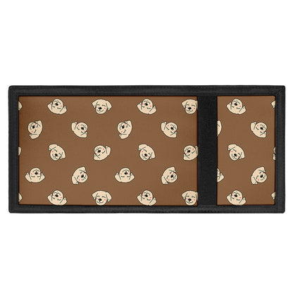Happy Labrador Retriever Pattern Print Trifold Wallet