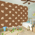 Happy Labrador Retriever Pattern Print Wall Sticker