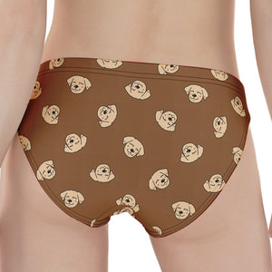 Happy Labrador Retriever Pattern Print Women's Panties