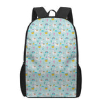 Happy Llama And Cactus Pattern Print 17 Inch Backpack
