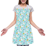 Happy Llama And Cactus Pattern Print Adjustable Apron