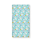 Happy Llama And Cactus Pattern Print Baby Crib Sheet