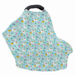 Happy Llama And Cactus Pattern Print Baby Seat Cover