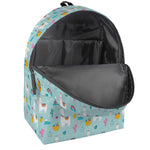 Happy Llama And Cactus Pattern Print Backpack