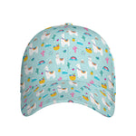 Happy Llama And Cactus Pattern Print Baseball Cap