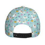 Happy Llama And Cactus Pattern Print Baseball Cap