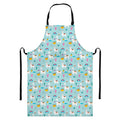 Happy Llama And Cactus Pattern Print Bib Apron With Pocket