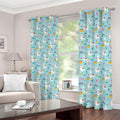 Happy Llama And Cactus Pattern Print Dimout Grommet Curtains