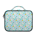 Happy Llama And Cactus Pattern Print Briefcase Bible Bag