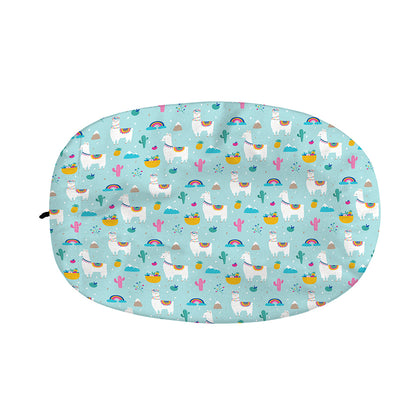 Happy Llama And Cactus Pattern Print Car Side Mirror Covers