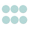 Happy Llama And Cactus Pattern Print Coaster Set