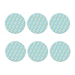 Happy Llama And Cactus Pattern Print Coaster Set