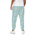Happy Llama And Cactus Pattern Print Cotton Pants