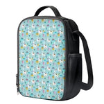 Happy Llama And Cactus Pattern Print Crossbody Lunch Bag
