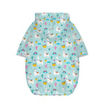 Happy Llama And Cactus Pattern Print Dog Zip Up Hoodie