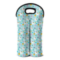 Happy Llama And Cactus Pattern Print Double Neoprene Wine Tote