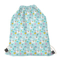 Happy Llama And Cactus Pattern Print Drawstring Bag