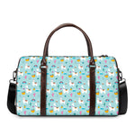 Happy Llama And Cactus Pattern Print Duffle Bag