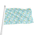 Happy Llama And Cactus Pattern Print Flag
