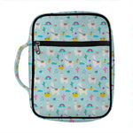 Happy Llama And Cactus Pattern Print Front Pocket Bible Bag