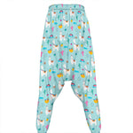 Happy Llama And Cactus Pattern Print Hammer Pants