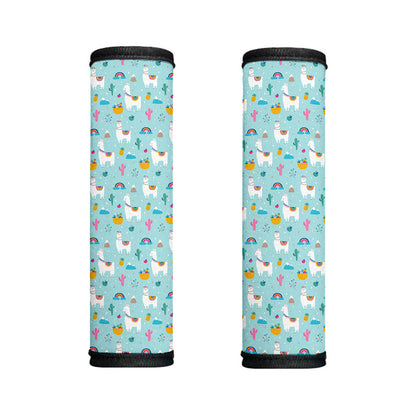 Happy Llama And Cactus Pattern Print Handle Covers