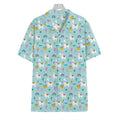 Happy Llama And Cactus Pattern Print Hawaiian Shirt