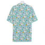 Happy Llama And Cactus Pattern Print Hawaiian Shirt