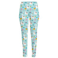 Happy Llama And Cactus Pattern Print High-Waisted Pocket Leggings