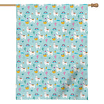 Happy Llama And Cactus Pattern Print House Flag