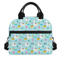 Happy Llama And Cactus Pattern Print Insulated Lunch Bag