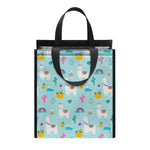 Happy Llama And Cactus Pattern Print Insulated Lunch Tote