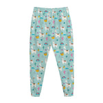Happy Llama And Cactus Pattern Print Jogger Pants