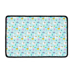 Happy Llama And Cactus Pattern Print Kitchen Mat