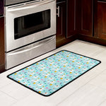 Happy Llama And Cactus Pattern Print Kitchen Mat