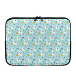Happy Llama And Cactus Pattern Print Laptop Sleeve