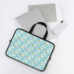 Happy Llama And Cactus Pattern Print Laptop Sleeve With Handle