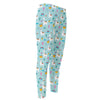 Happy Llama And Cactus Pattern Print Men's Compression Pants