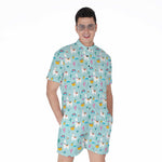 Happy Llama And Cactus Pattern Print Men's Rompers
