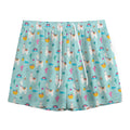 Happy Llama And Cactus Pattern Print Mesh Shorts