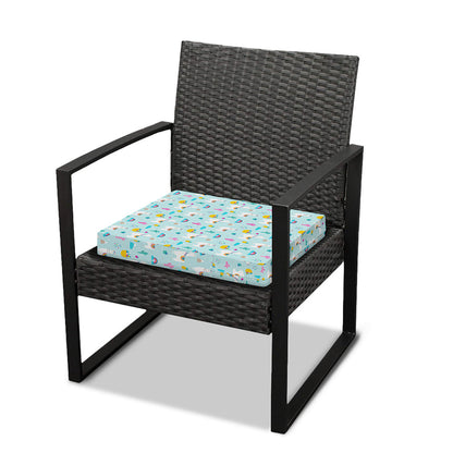 Happy Llama And Cactus Pattern Print Outdoor Seat Cushion Cover
