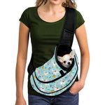 Happy Llama And Cactus Pattern Print Pet Sling Carrier