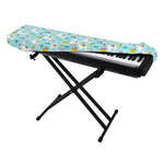 Happy Llama And Cactus Pattern Print Piano Keyboard Cover