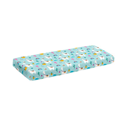 Happy Llama And Cactus Pattern Print Piano Keyboard Cover