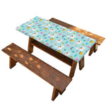Happy Llama And Cactus Pattern Print Picnic Table Cover