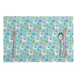 Happy Llama And Cactus Pattern Print Placemat